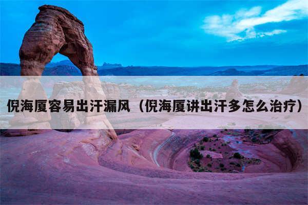 倪海厦容易出汗漏风(倪海厦讲出汗多怎么治疗)