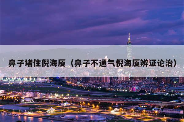 鼻子堵住倪海厦（鼻子不通气倪海厦辨证论治）