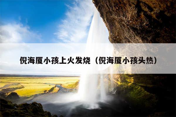 倪海厦小孩上火发烧(倪海厦小孩头热)