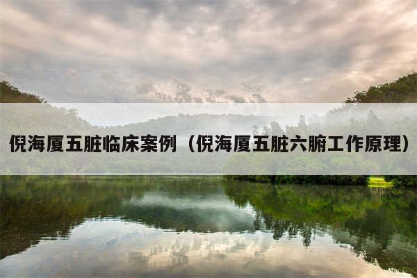 倪海厦五脏临床案例(倪海厦五脏六腑工作原理)