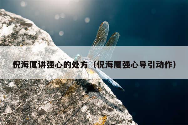 倪海厦讲强心的处方(倪海厦强心导引动作)