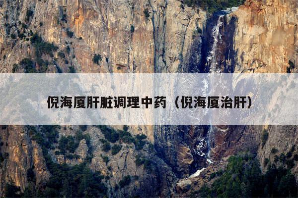 倪海厦肝脏调理中药(倪海厦治肝)