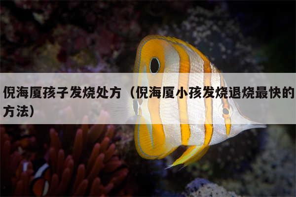 倪海厦孩子发烧处方（倪海厦小孩发烧退烧最快的方法）