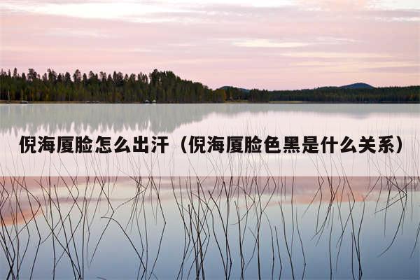 倪海厦脸怎么出汗(倪海厦脸色黑是什么关系)