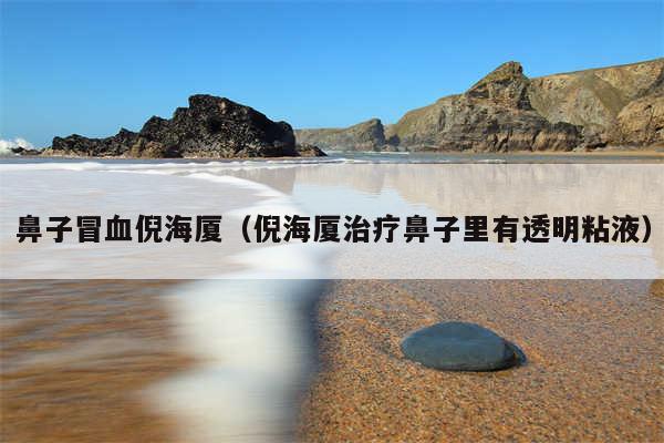 鼻子冒血倪海厦（倪海厦治疗鼻子里有透明粘液）