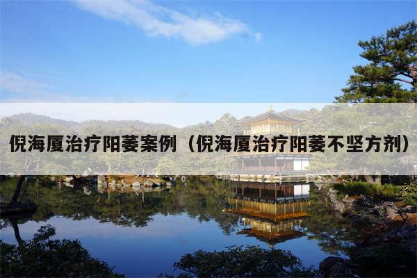 倪海厦治疗阳萎案例(倪海厦治疗阳萎不坚方剂)