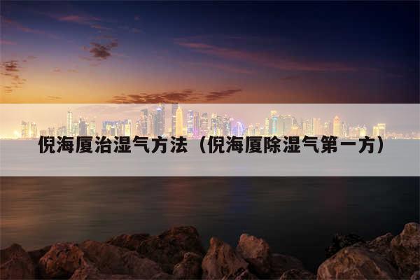 倪海厦治湿气方法(倪海厦除湿气第一方)