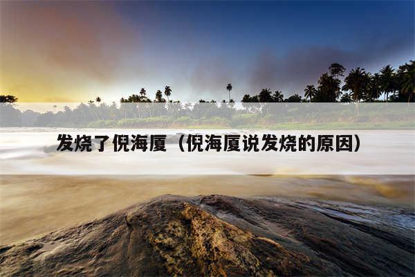 发烧了倪海厦（倪海厦说发烧的原因）