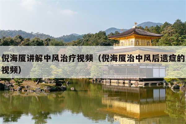 倪海厦讲解中风治疗视频(倪海厦治中风后遗症的视频)